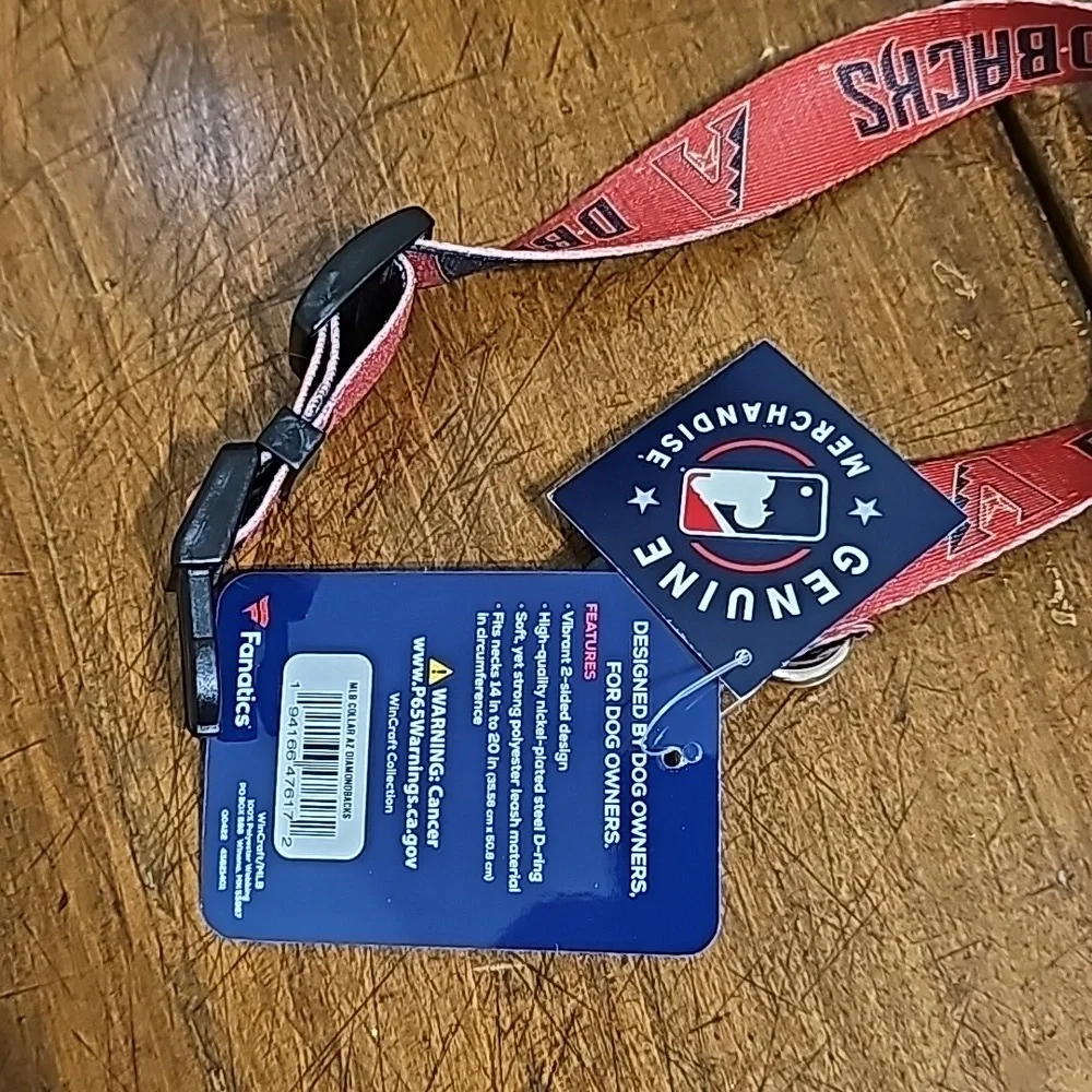 MLB AZ DBacks Dog Collar